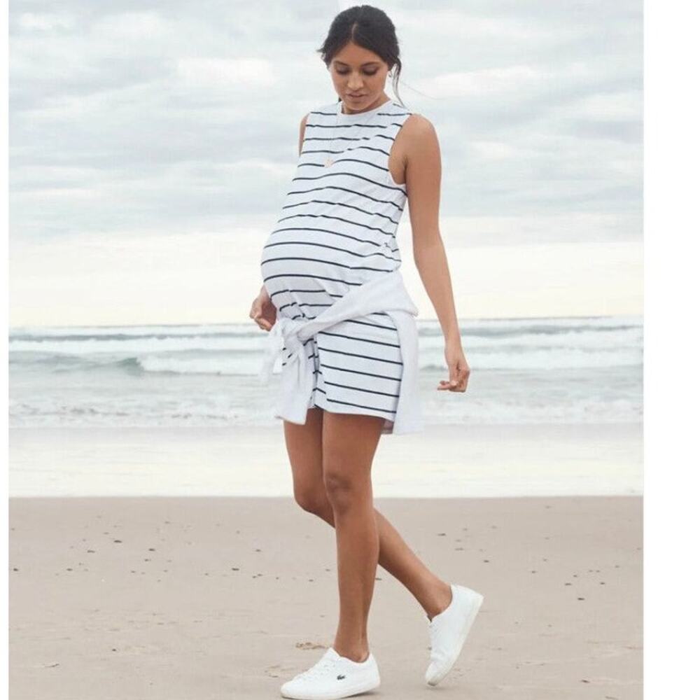 LEGOE HERITAGE Striped Panel Dress XL